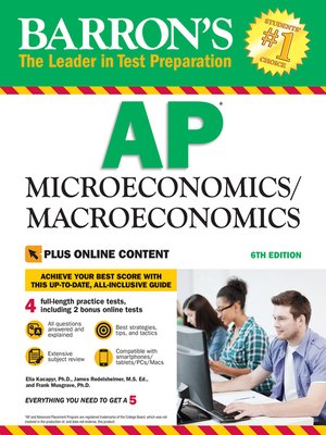 cover image of Barron's AP Microeconomics/Macroeconomics